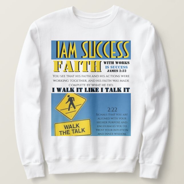 GLAUBE MIT WERKEN SWEATSHIRT (Design vorne)