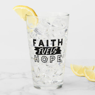 Glaube nährt Hoffnung Zitat – Aufmunternde christl Glas