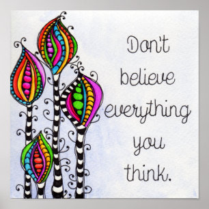 Glaube nicht alles poster