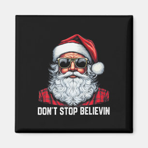 Glaube nicht an Weihnachtsjunge Kinder in Weihnach Magnet