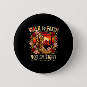 Glaube, nicht Sicht 2 Korinther 5_7 T-Shirt Button
