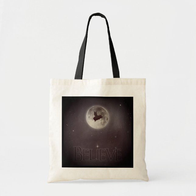 Glaube-Nocturnal Flying Pig Tragetasche (Vorne)
