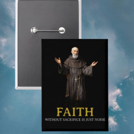 Glaube ohne Opfer ist nur Rauschtaste Button