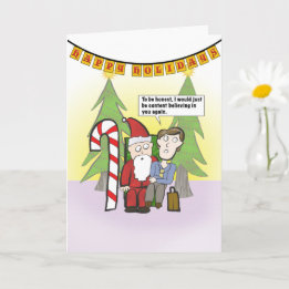 Glaube (Raues Jahr) lustige Weihnachtskarte Karte