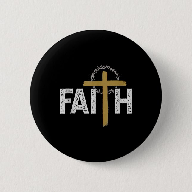 Glaube Religiöse Bibel Jesus katholische Christlic Button (Vorderseite)