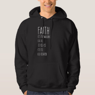 Glaube Religiöser Christlicher Glaube Inspiration Hoodie
