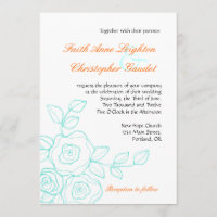 Glaube Rose - Einladung zur Hochzeit