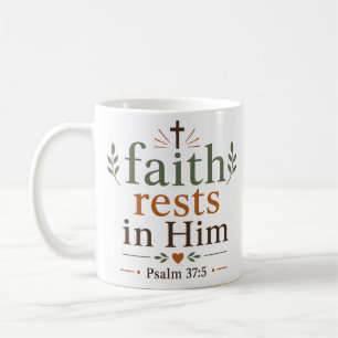 Glaube ruht in ihm Inspirierender christlicher Tro Kaffeetasse