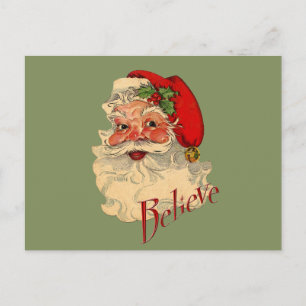 Glaube Santa Feiertagspostkarte