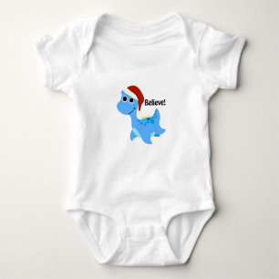 Glaube! Santa Nessie Baby Strampler
