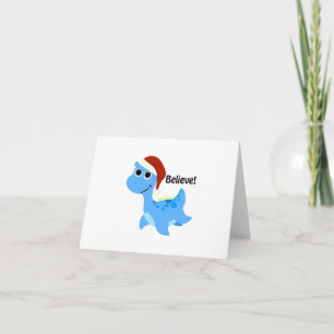 Glaube! Santa Nessie Feiertagskarte