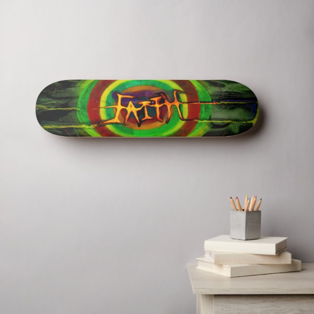 Glaube Skateboard (Wandkunst (Horz))