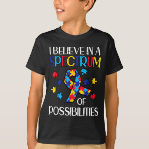 Glaube Spektrum Möglichkeiten Autismus-Bewusstsein T-Shirt