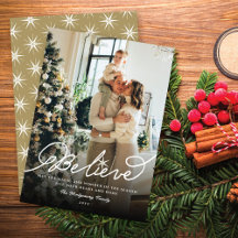 Glaube Star Calligrafie Religiöses Weihnachtsfest 