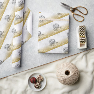 Glaube Star Gold Ombre Weihnachtsfeiertag im Foto Geschenkpapier