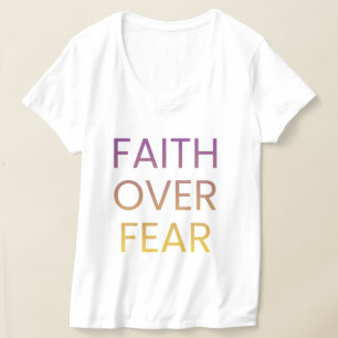 Glaube statt Angst Damen-Shirt – Inspirierendes Ch T-Shirt