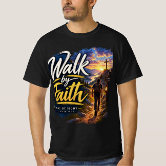 Glaube statt Sicht 2. Korinther 5,7 Christliches T T-Shirt