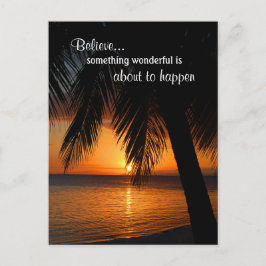 Glaube Träume positive Gedanken Leben Inspiration Postkarte