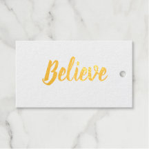 Glaube Typografie minimalist Folie Geschenkanhänge
