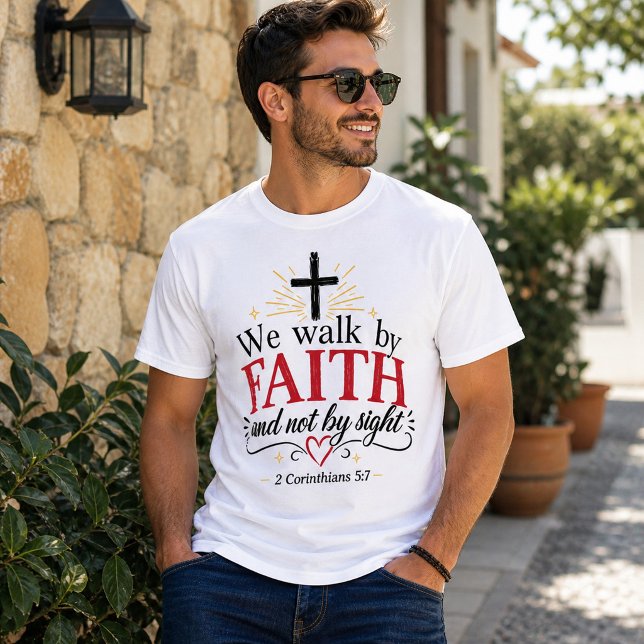 Glaube Über Angst Christlich T-Shirt (Von Creator hochgeladen)