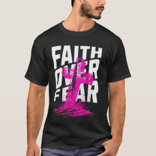 Glaube über Angst - Christliches Design T-Shirt