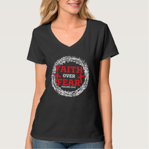 Glaube Über Angst Christus Religiöser Pastor Chris T-Shirt