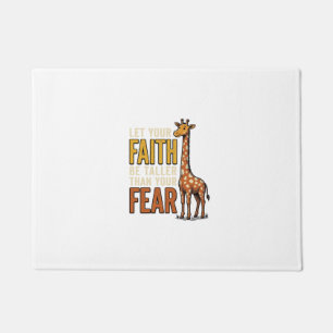 Glaube Über Angst Giraffe Vintage Christliches T-S Fußmatte