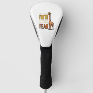 Glaube Über Angst Giraffe Vintage Christliches T-S Golf Headcover