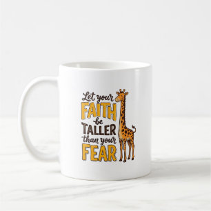 Glaube Über Angst Giraffe Vintage Christliches T-S Kaffeetasse