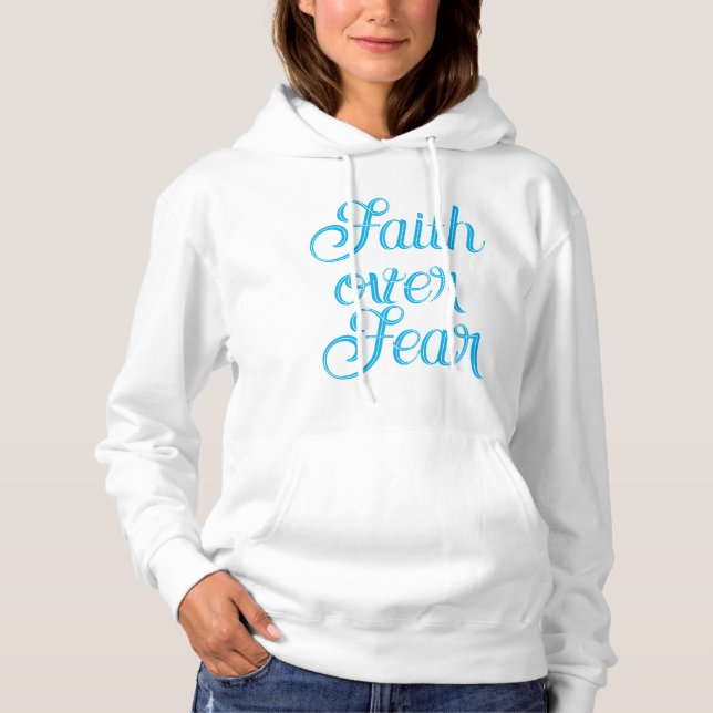 Glaube über Angst Hoodie (Vorderseite)
