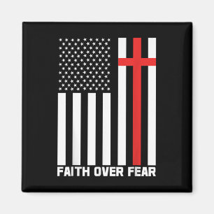 Glaube Über Angst Jesus Christliches Kreuz Gott Gl Magnet