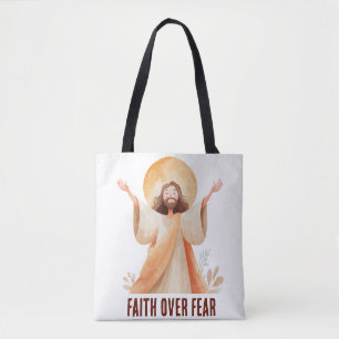Glaube Über Angst Jesus Christliches T-Shirt