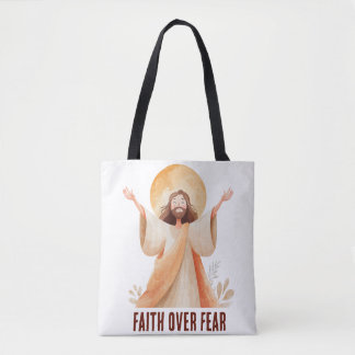 Glaube Über Angst Jesus Christliches T-Shirt