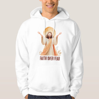 Glaube Über Angst Jesus Christliches T-Shirt Hoodie