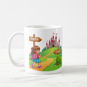Glaube über Angst Kaffeetasse