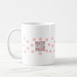 Glaube über Angst Kaffeetasse