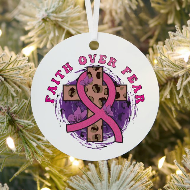 Glaube über Angst Ornament Aus Metall (InSitu)