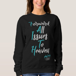 Glaube über Angst spirituelle Aufwertung Christlic Sweatshirt