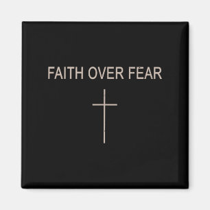 Glaube Über Angst Subtil Christlich Minimalist Rel Magnet