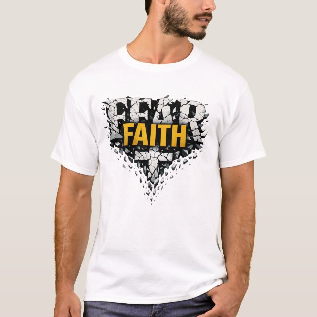 Glaube Über Angst T-Shirt (Vorderseite)