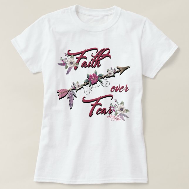 Glaube über Angst T-Shirt (Design vorne)