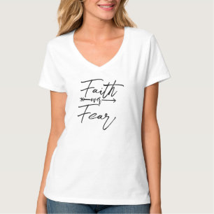 Glaube über Angst T - Shirt - Religiöse Inspiratio