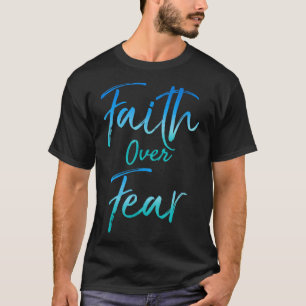 Glaube über Angst Vintag Inspiration und Kühne Chr T-Shirt