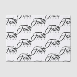 Glaube über Angst Weiß Seidenpapier