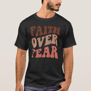 Glaube über Ästhetik Christliche Worte auf der Rüc T-Shirt