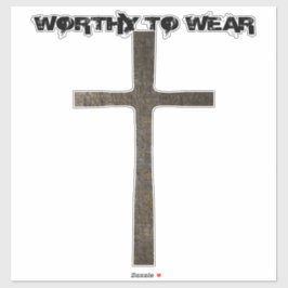 Glaube über Rüstung - es lohnt sich zu tragen Aufkleber