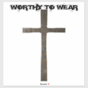 Glaube über Rüstung - es lohnt sich zu tragen Aufkleber