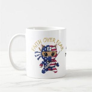 Glaube Überwindet Angst Inspirierendes Christliche Kaffeetasse
