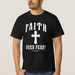 Glaube Überwindet Angst Psalm 56:3 T-Shirt
