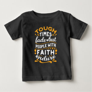 Glaube Überwindet Kämpfe – Motivierende Religiöse Baby T-shirt